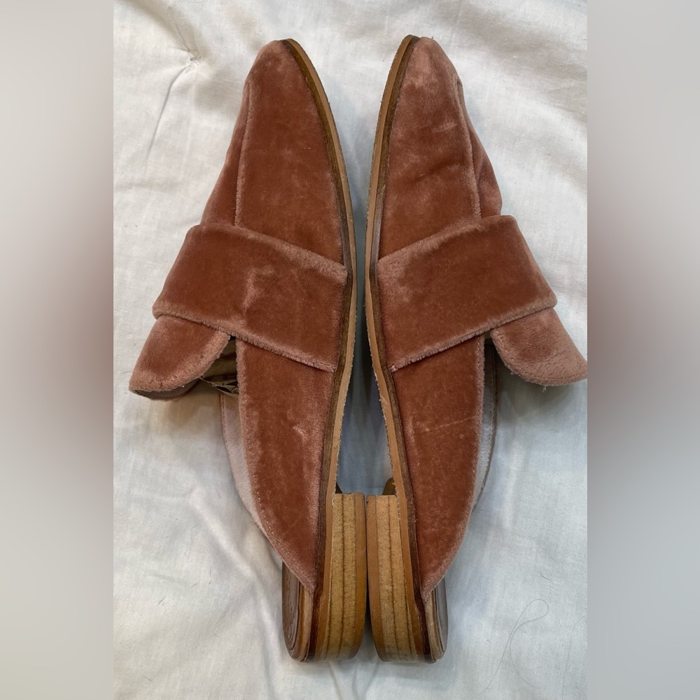 Free People 'At Ease' loafer mule pink velvet women’s EU 41 US 10 - Picture 4 of 7